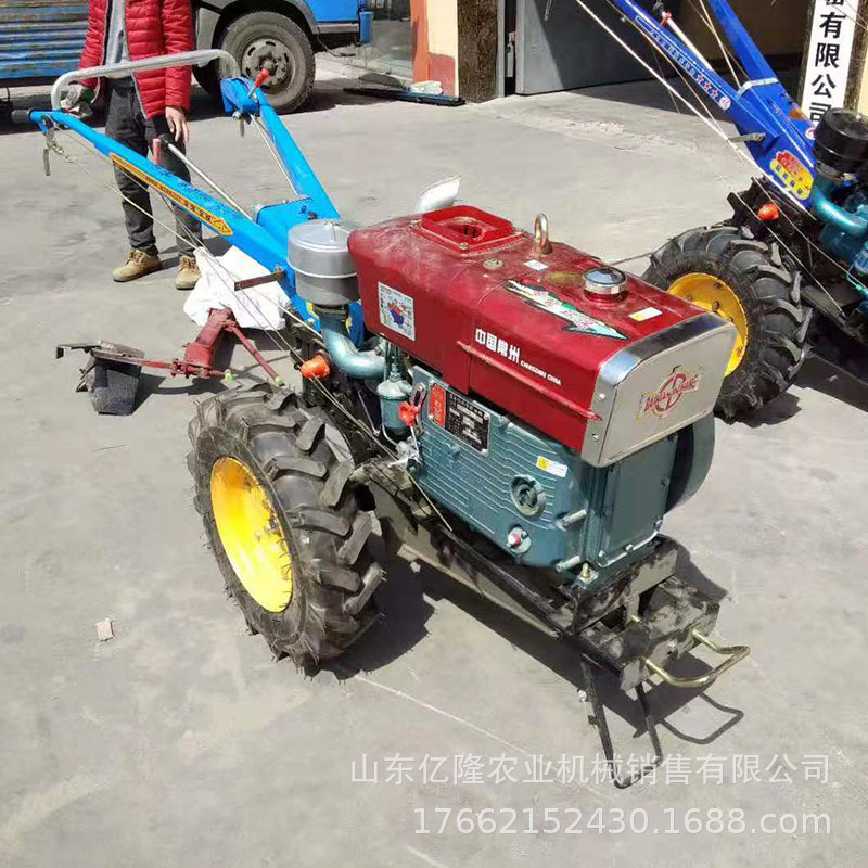 水旱两用手扶拖拉机 小型手扶式菜园田园耘耕机 手扶土地翻耕机