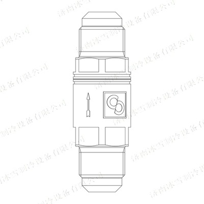 Castel卡士妥止回阀3113W/6,密封止回阀,直通式,SAE扩口接头