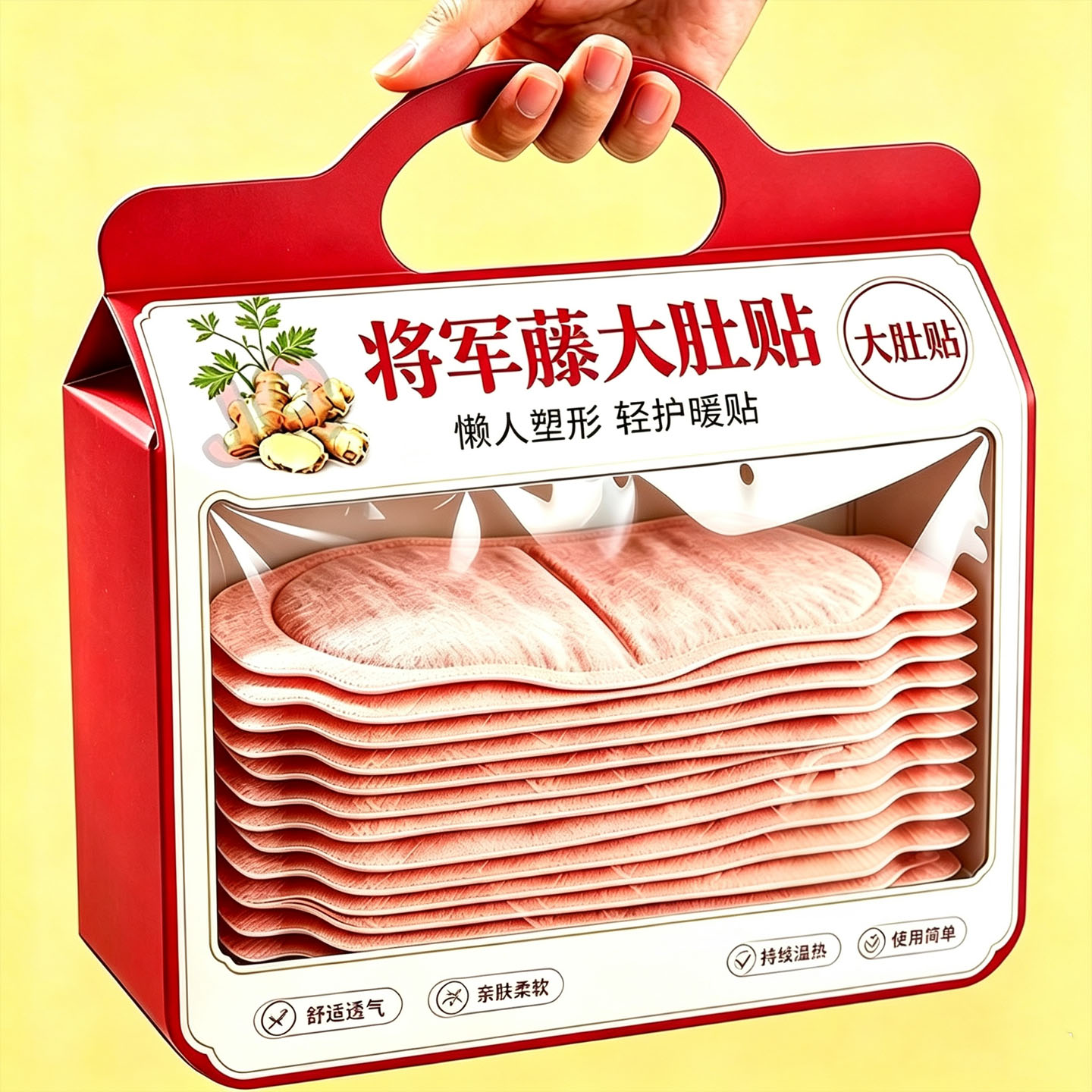 将军藤艾草保暖贴暖宫暖腹贴草本养生贴热灸贴艾灸贴暖宝宝暖身贴