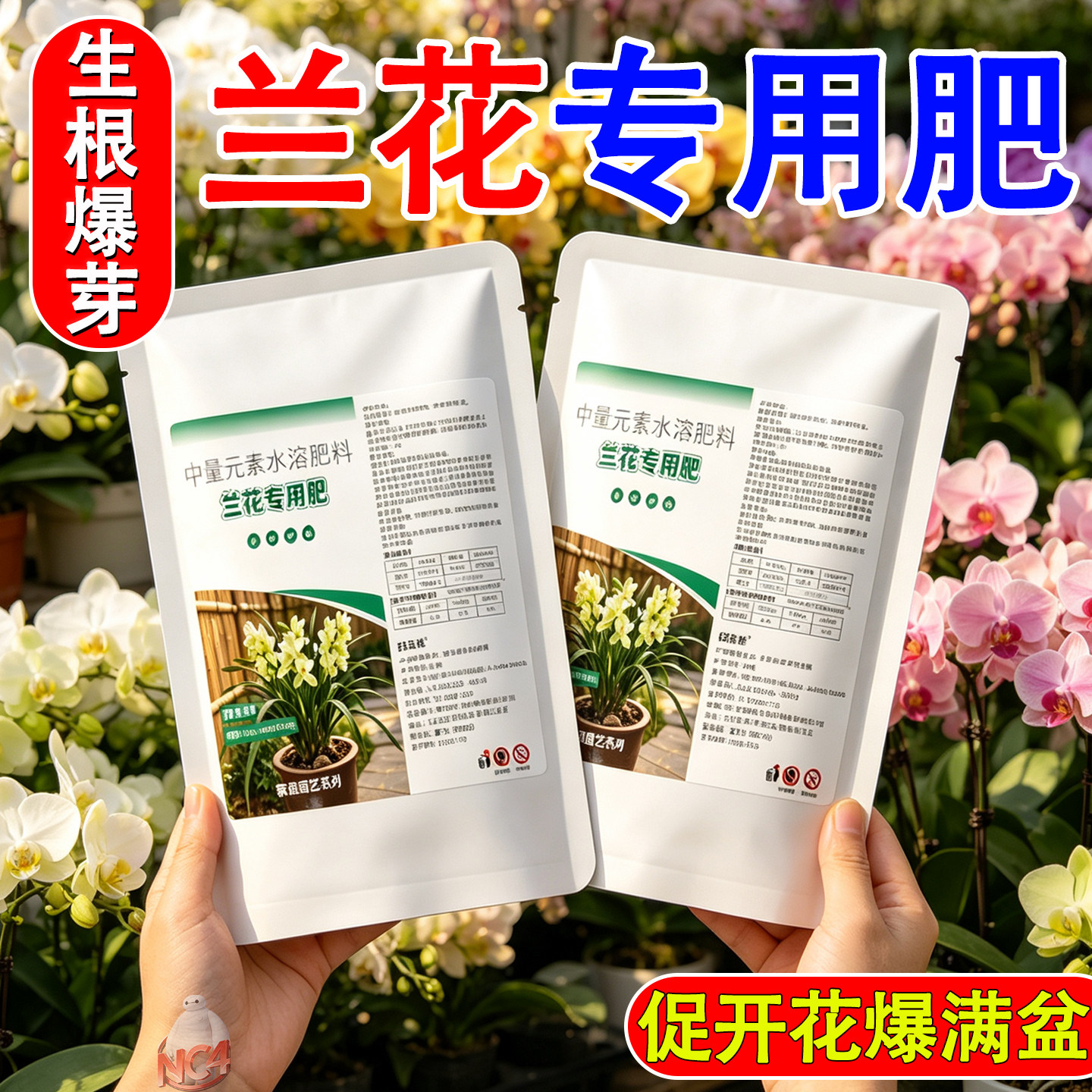 兰花专用肥家用盆栽肥料君子兰蝴蝶兰剑兰控释肥颗粒复合肥室内