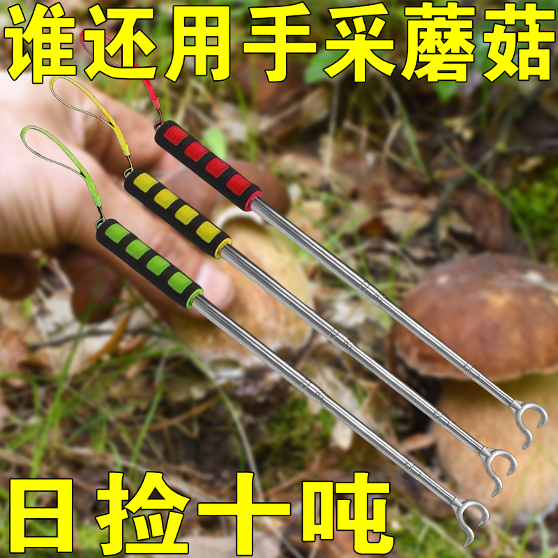野生鸡枞挖二齿小耙子