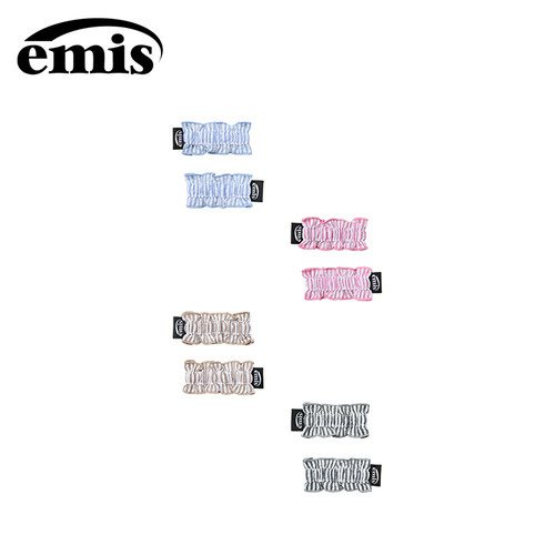 emis条纹褶边发夹多色可选