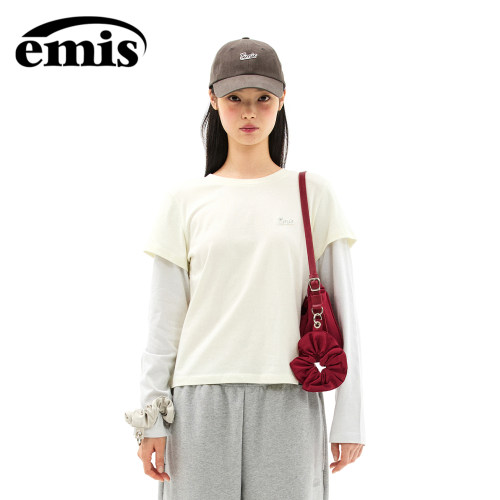 【韩国直邮】emis纯棉长袖T恤女