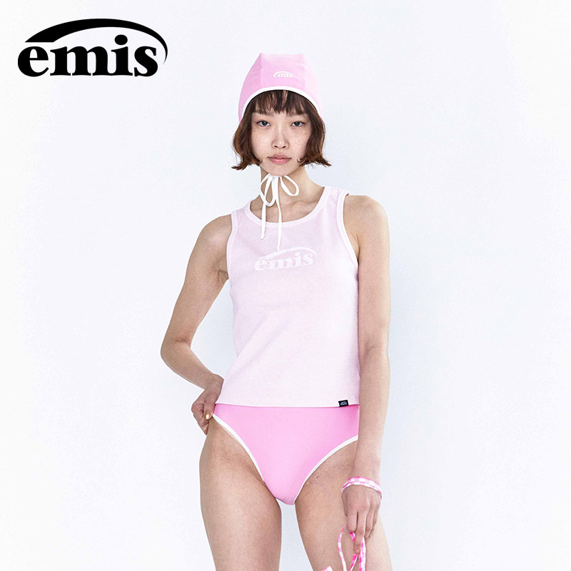 emis背心女夏外穿罗纹无袖上衣粉色韩系高级感辣妹性感打底内搭