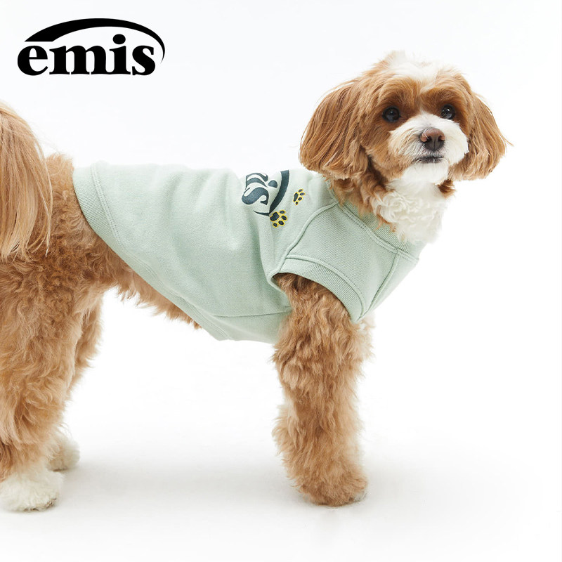 emis狗狗衣服宠物狗爪汗衫薄荷绿小狗比熊雪纳瑞四季通用防脏背心