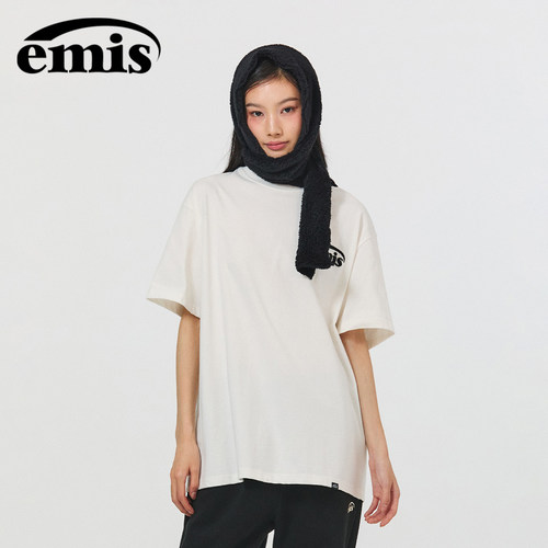 emis毛圈LOGOT恤象牙色