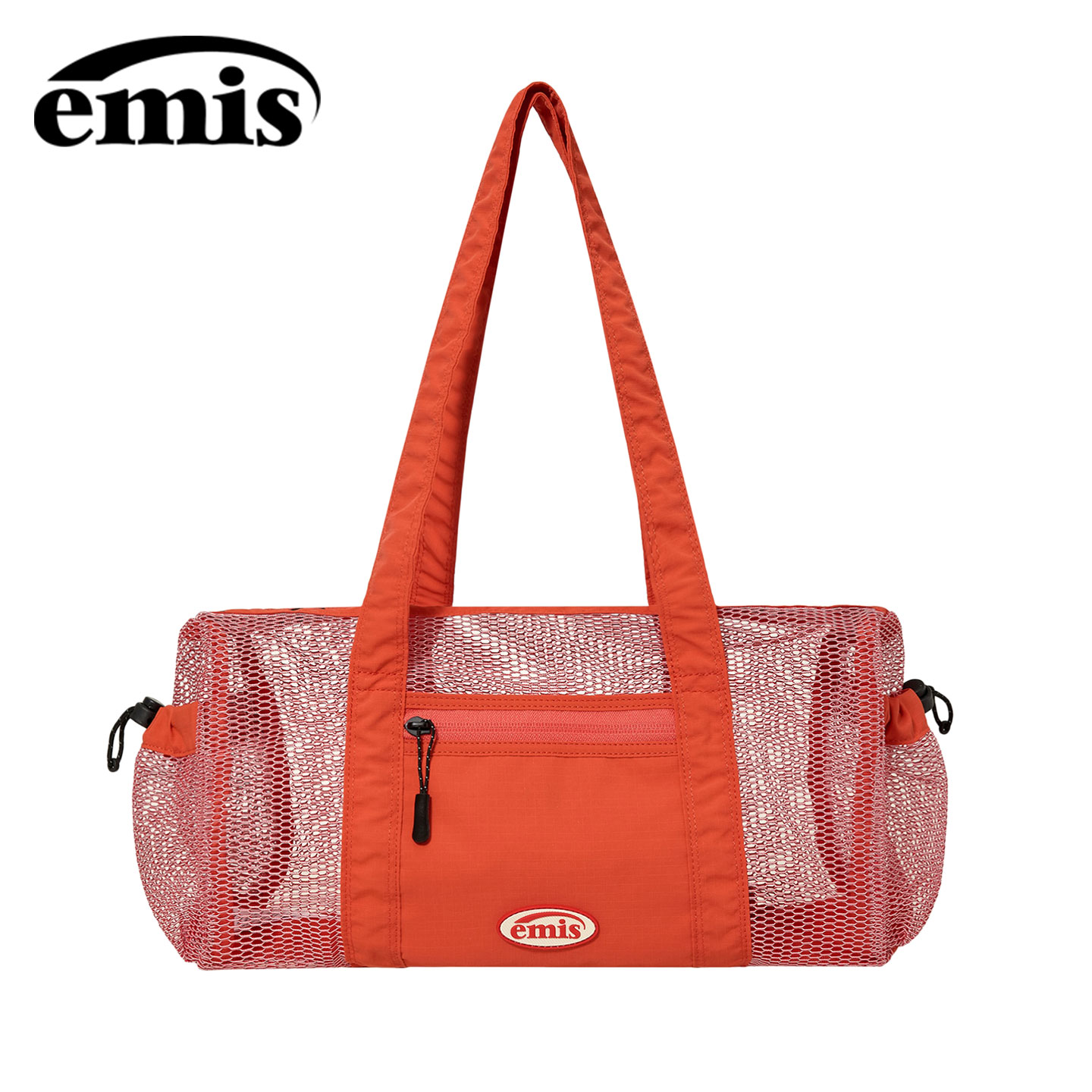 emis红色大容量托特包健身包图片