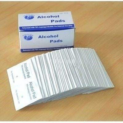 新品100 set Antiphlogosis Isopropyl Alcohol SQwab Pads Wet W