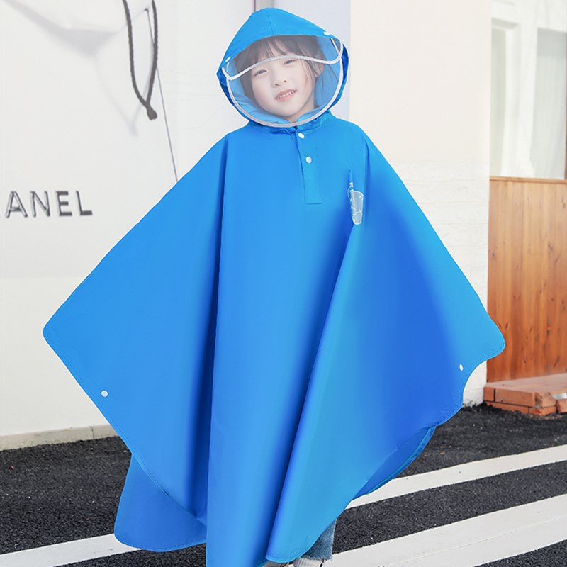 极速雨衣儿童4岁幼儿园男孩女童78岁小学生斗篷Q10岁揹包宝宝骑行