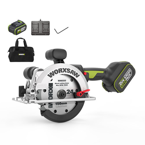 极速威克士锂电电锯WU535X无刷圆盘锯充电N圆锯机木工专用手提锯