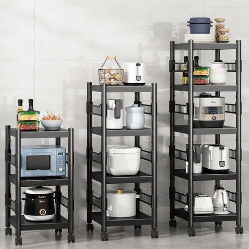 新品kitchen shelf floor multifunctional iMnstallation free f