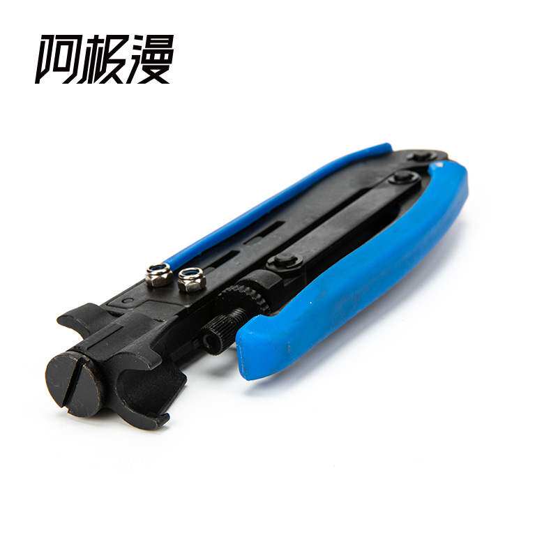 极速阿极漫 RG59n/RG6同轴电缆挤压钳压线钳F头网路压接钳挤压工