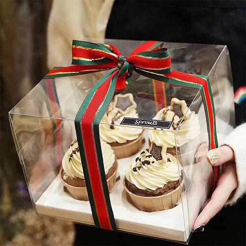 新品Bake wrap 4/6/12 rcupcake wrap box muffin cup mousse cup