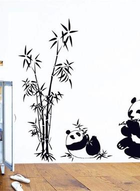 极速New Naeture  Wall Sticker Bamboo Panda Wall Decal Sticke
