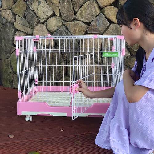创逸 兔笼 家用兔笼狗笼子小型犬专用狗笼 狗狗室内兔子笼 猫笼子