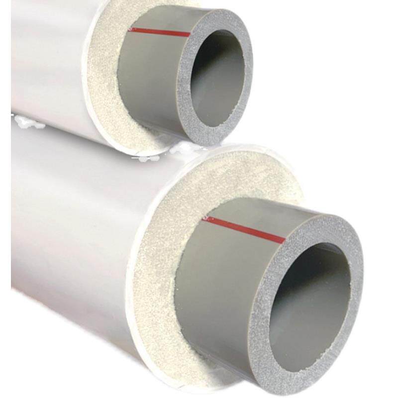 pp圳洁r热水管聚氨酯保温管发泡复隔合三层体一自带保管温层热防