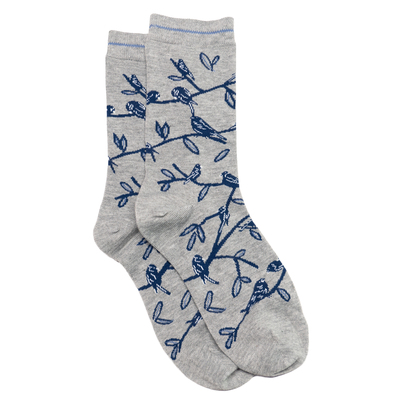 女士竹袜竹纤维抗菌防臭透气防过敏小鸟BIRDS无骨对目女袜THO856