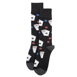 海岛风情PIMA比马棉无骨对目扑克博彩四条A筹码骰子对口男袜TBM