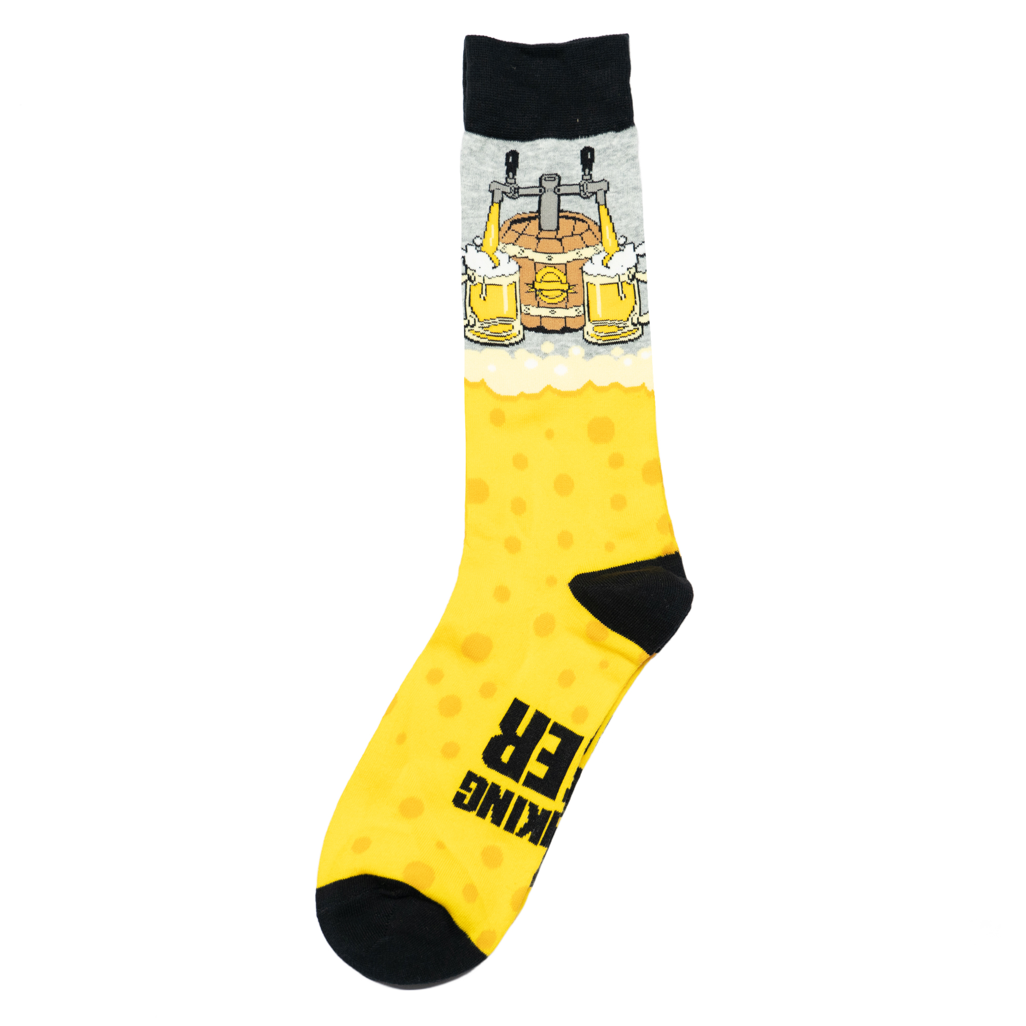 舒适棉质I'd Rather Be Drinking Beer我宁愿喝啤酒中筒男袜DH225