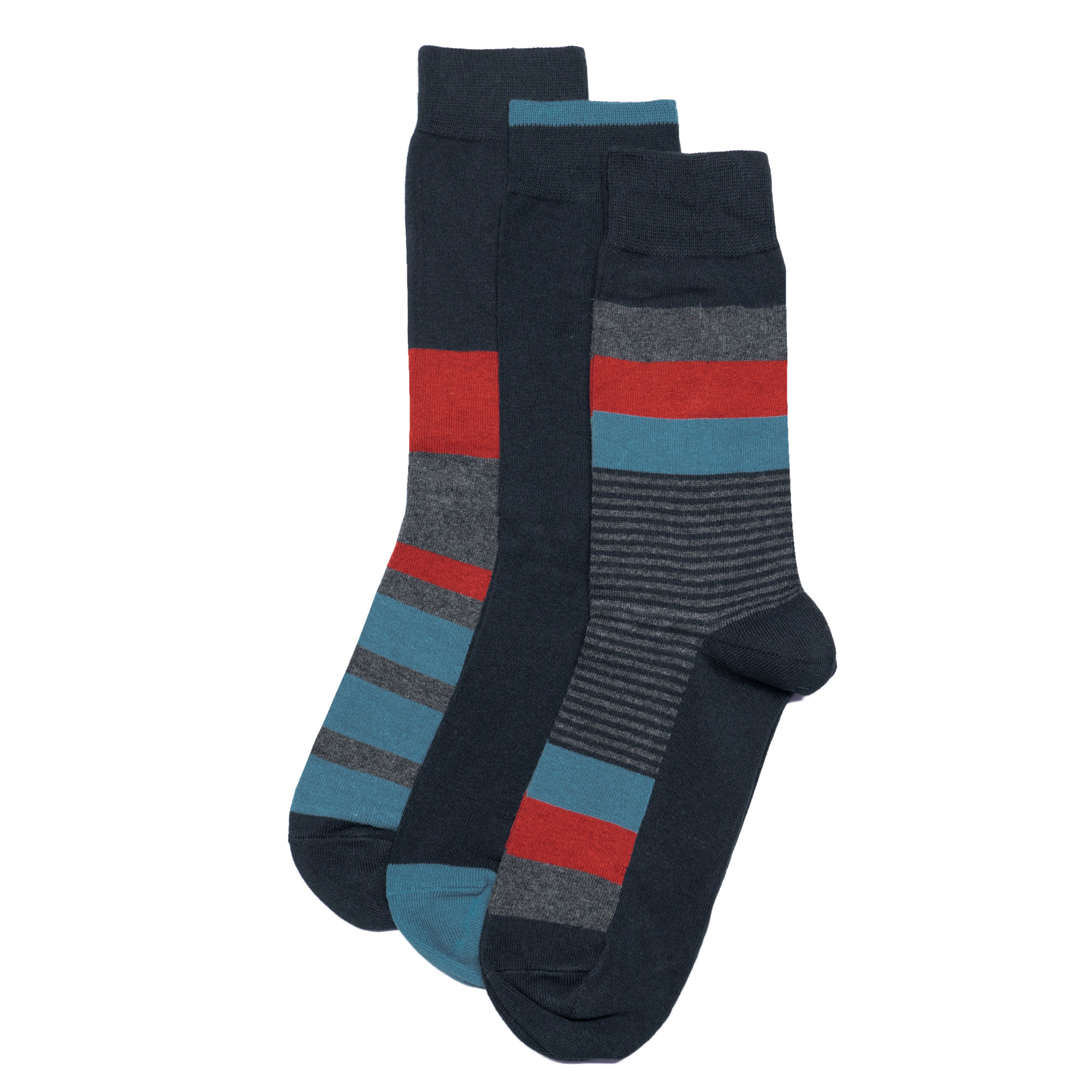 男士舒适棉质条纹素色无骨对目手工对口中筒男袜一组三双P195,女士内衣/男士内衣/家居服,中筒袜,淘宝优惠券,粉丝福利购,淘宝优惠卷