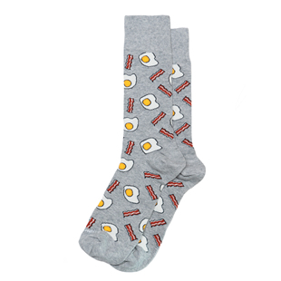 and Eggs培根肉加荷包蛋中筒男袜RS 舒适棉质Bacon 男士