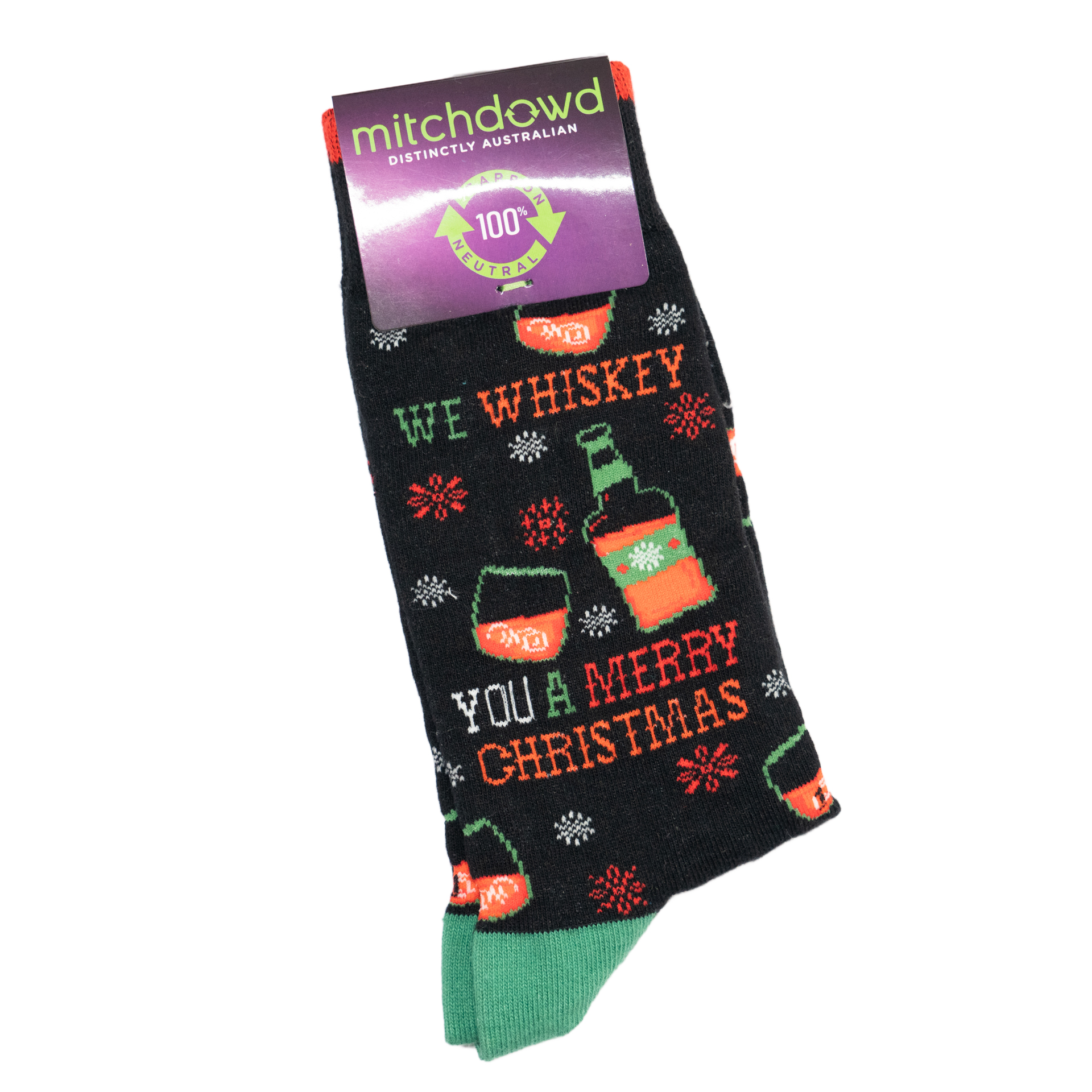 米奇·多德圣诞威士忌Christmas Whiskey男袜潮袜Mitch Dowd