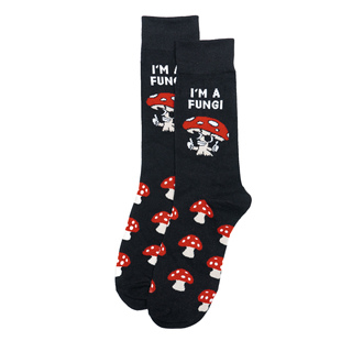 Fungi我是一颗蘑菇中筒男袜RH 舒适棉质I