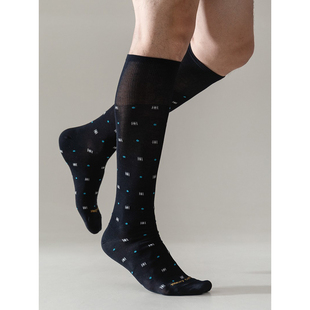 全棉丝光棉Knee-High高筒及膝传统正装小腿袜高筒男长筒袜HC