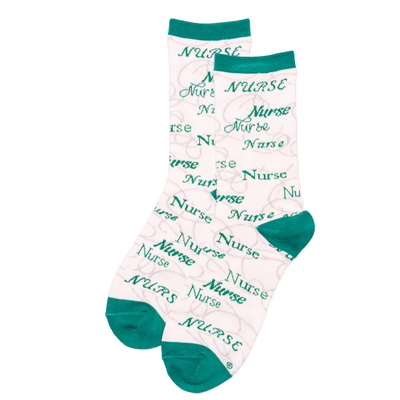 NURSE我是一名护士图案中筒男女袜FBF36-43码