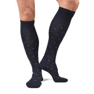 MX舒适棉质复古传统膝盖及膝Knee-High男士高筒长筒小腿袜