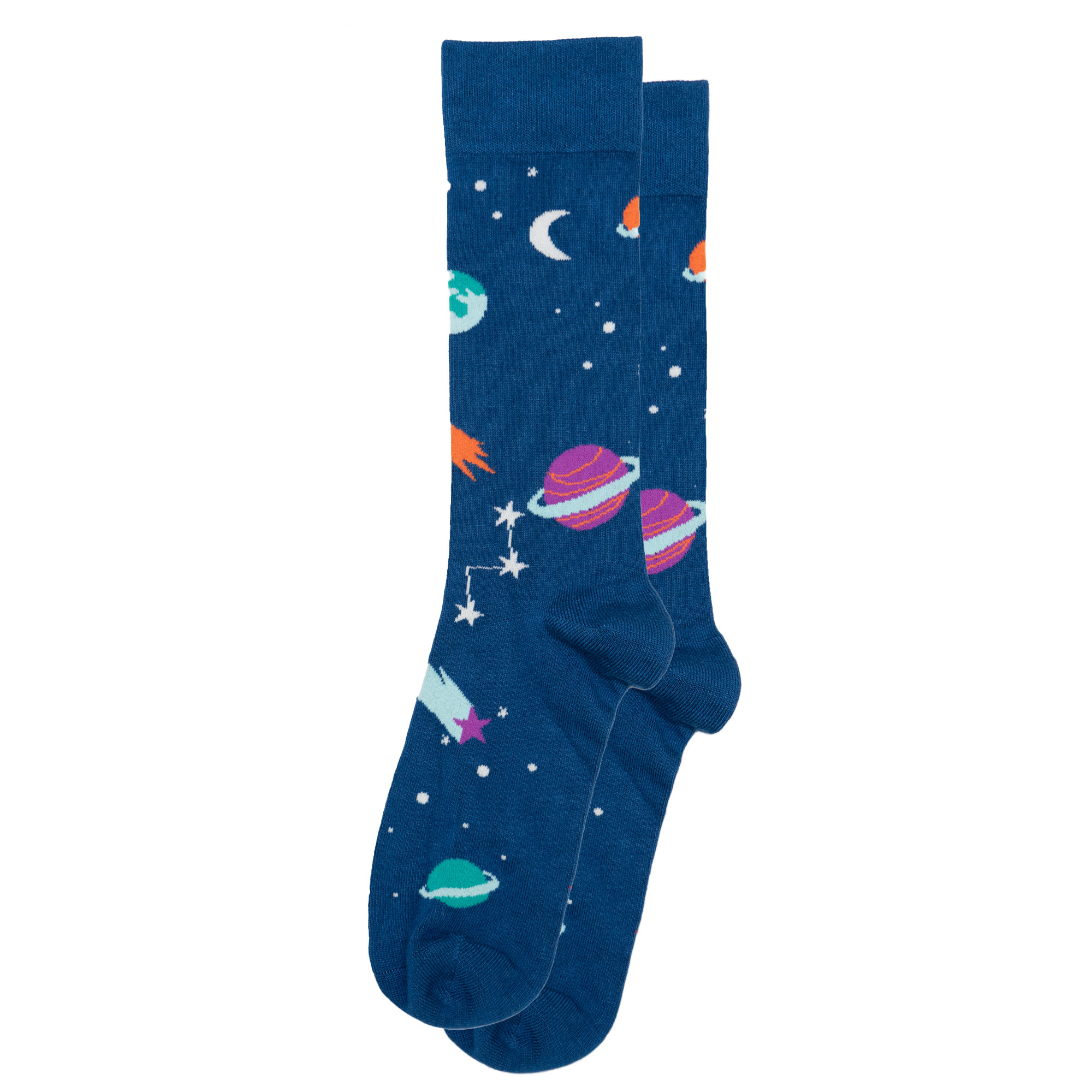 男士竹袜竹纤维抗菌防臭透气Outer Space外太空无骨对目男袜SP