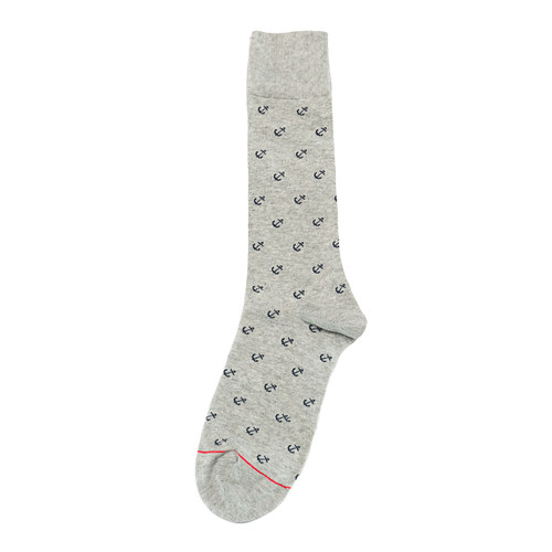 春夏薄棉船锚铁锚水手航海无骨对目无缝袜头中筒男袜TH004