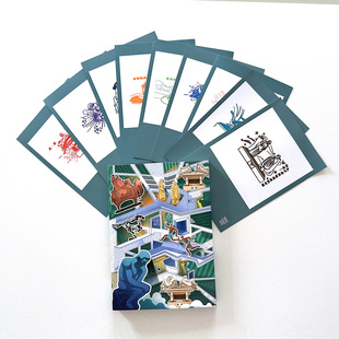 呼和浩特雕塑艺术馆盖章本MUS印章集章卡创意礼品纪念明信片文创