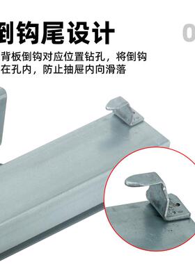 DTC东泰抽屉阻尼托底滑轨三节全拉出轨道缓冲静音橱柜导轨SS10