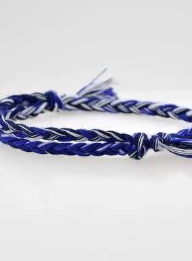 五行调和彩色手绳脚绳手工编织男女手链闺蜜一对学生棉绳可调节