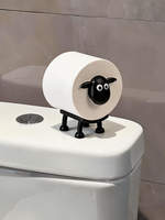 Little sheep toilet paper rack, toilet roll rack, tissue rack, toilet paper storage rack, cute and creative toilet decoration thumbnail 2