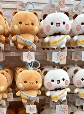 可爱一二布布玩偶公仔挂件毛绒钥匙扣包书包包车载挂件装饰品