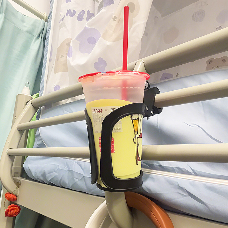 【宿舍上铺神器】床上水杯架置物架懒人床头免打孔床边奶茶咖啡架