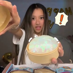包子捏捏乐水晶闪粉麦芽糖发泄球减压玩具盲盒慢回弹缓解焦虑神器