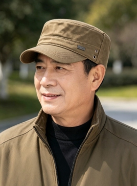 帽子男款2026新款中老年人男士棒球帽爸爸老头户外休闲平顶鸭舌帽
