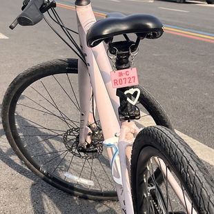 自行车迷你车牌装饰小配件山地车个性挂饰车尾警示灯骑行装备挂件