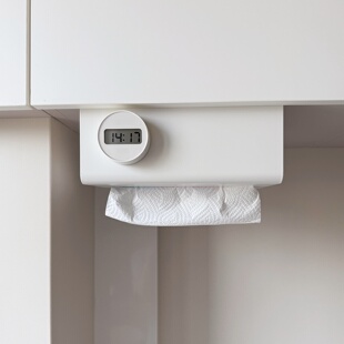 抽纸盒壁挂式厨房倒挂免打孔实用柜门铁艺悬挂置物架纸巾架收纳盒