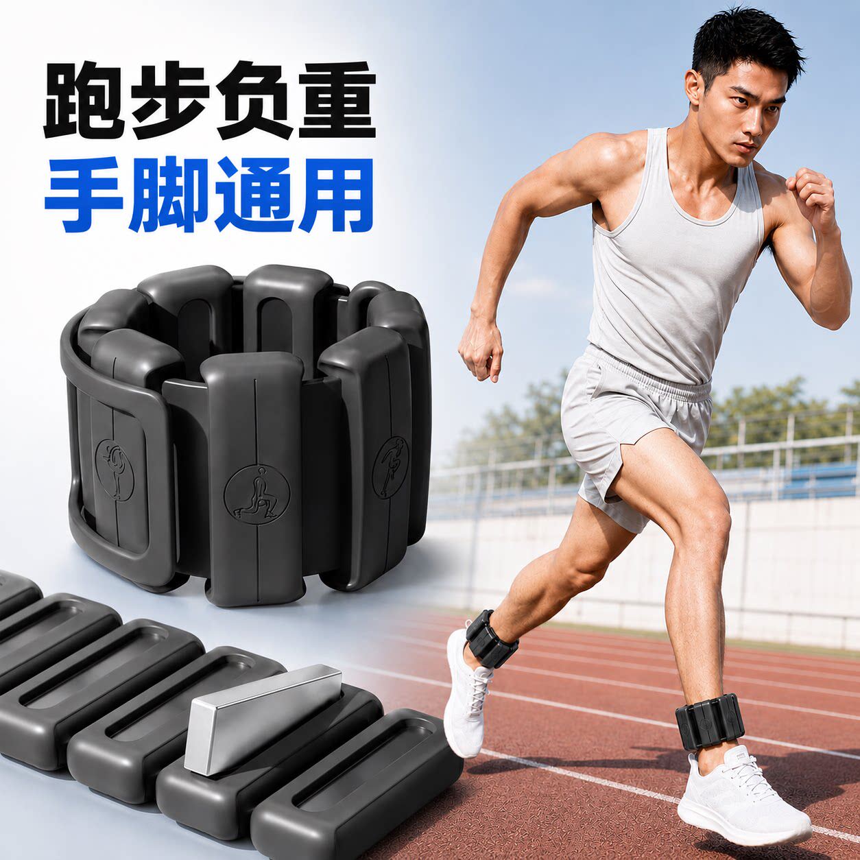 负重手环脚环健身跑步运动配重训练男士隐形硅胶手腕手臂装备