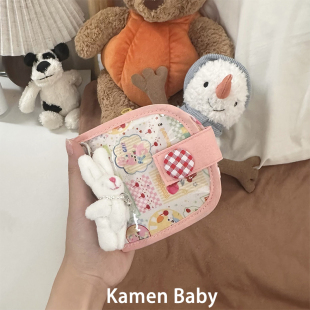 新款可爱零钱包女迷你布艺耳机收纳包韩国ins硬币小钱包创意卡包