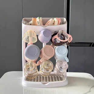 奶瓶晾干架婴儿干燥沥水篮置物收纳架宝宝水杯小型便携多功能支架