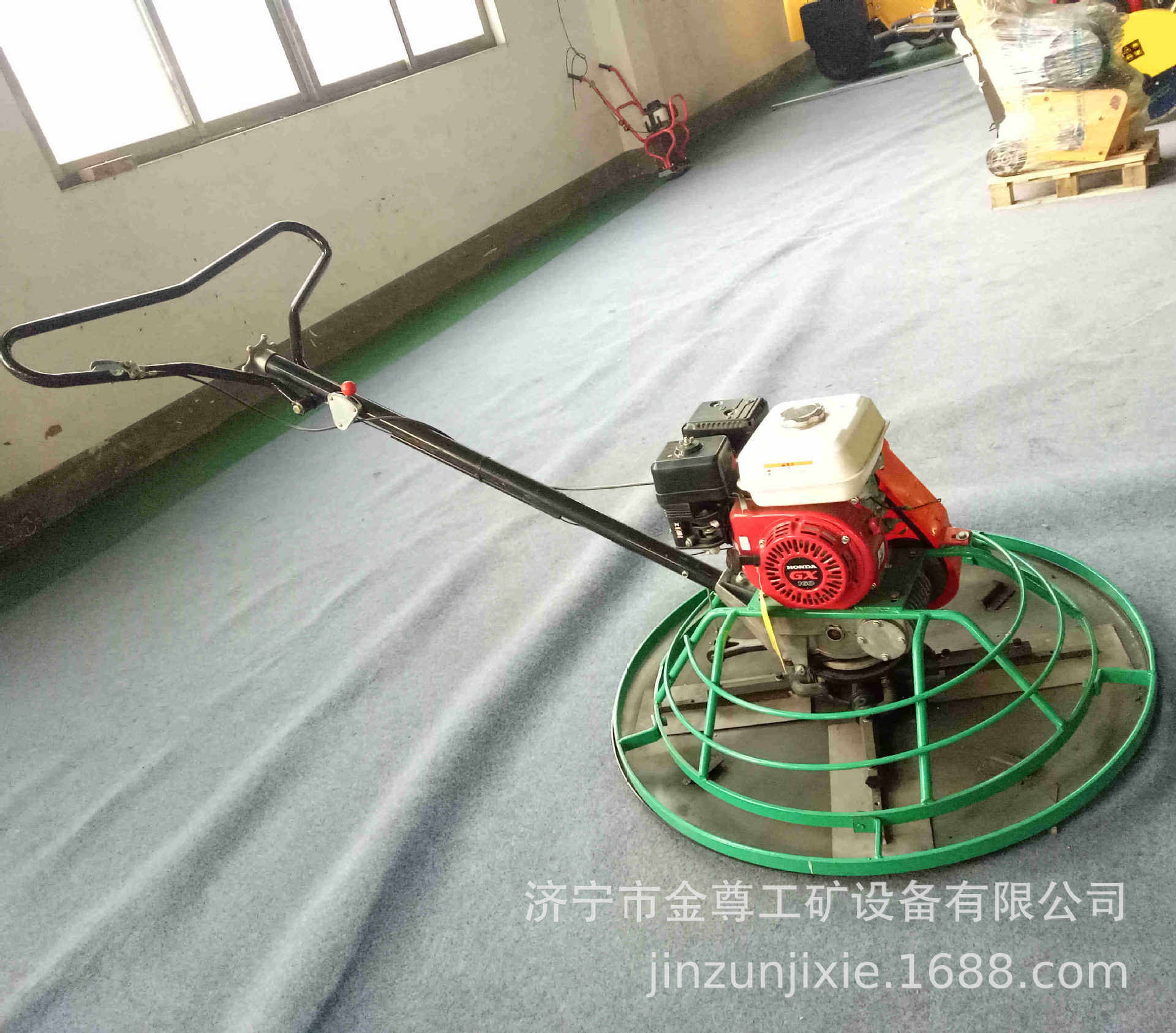金尊手推磨光机汽油发动机电动手扶式收光机性能稳定打磨效果不错