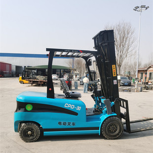 出口小型货物搬运车 新能源电动叉车 纯电码垛堆高车