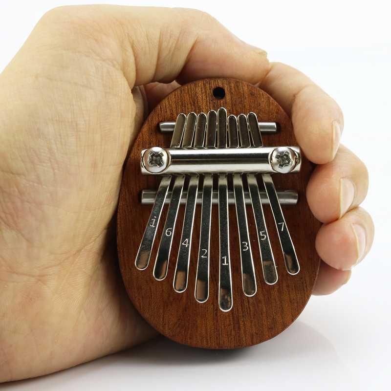 迷你8音拇指琴卡林巴水晶透明小众便携初学手指乐器圣诞礼物定制
