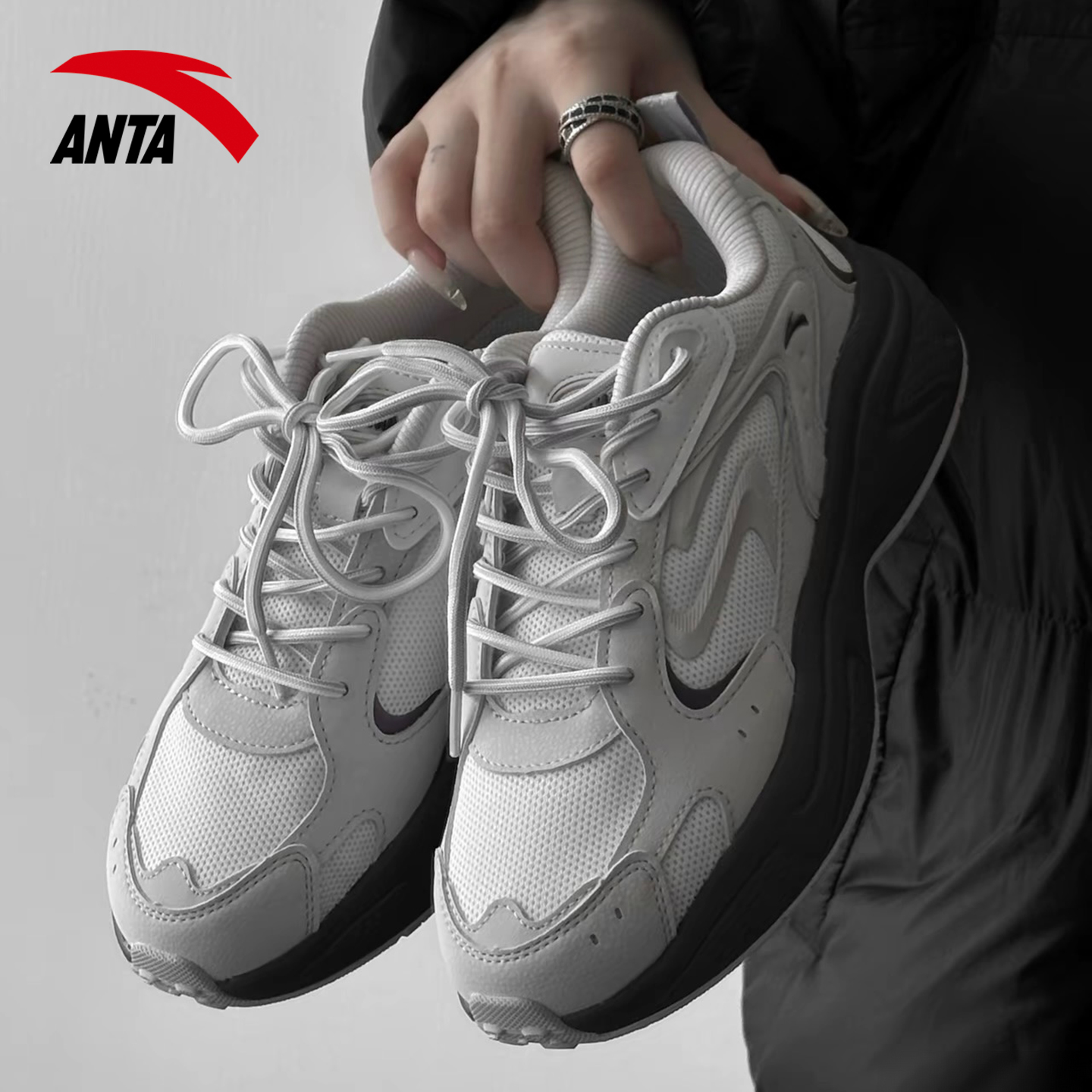 安踏星光3复古老爹鞋厚底休闲鞋