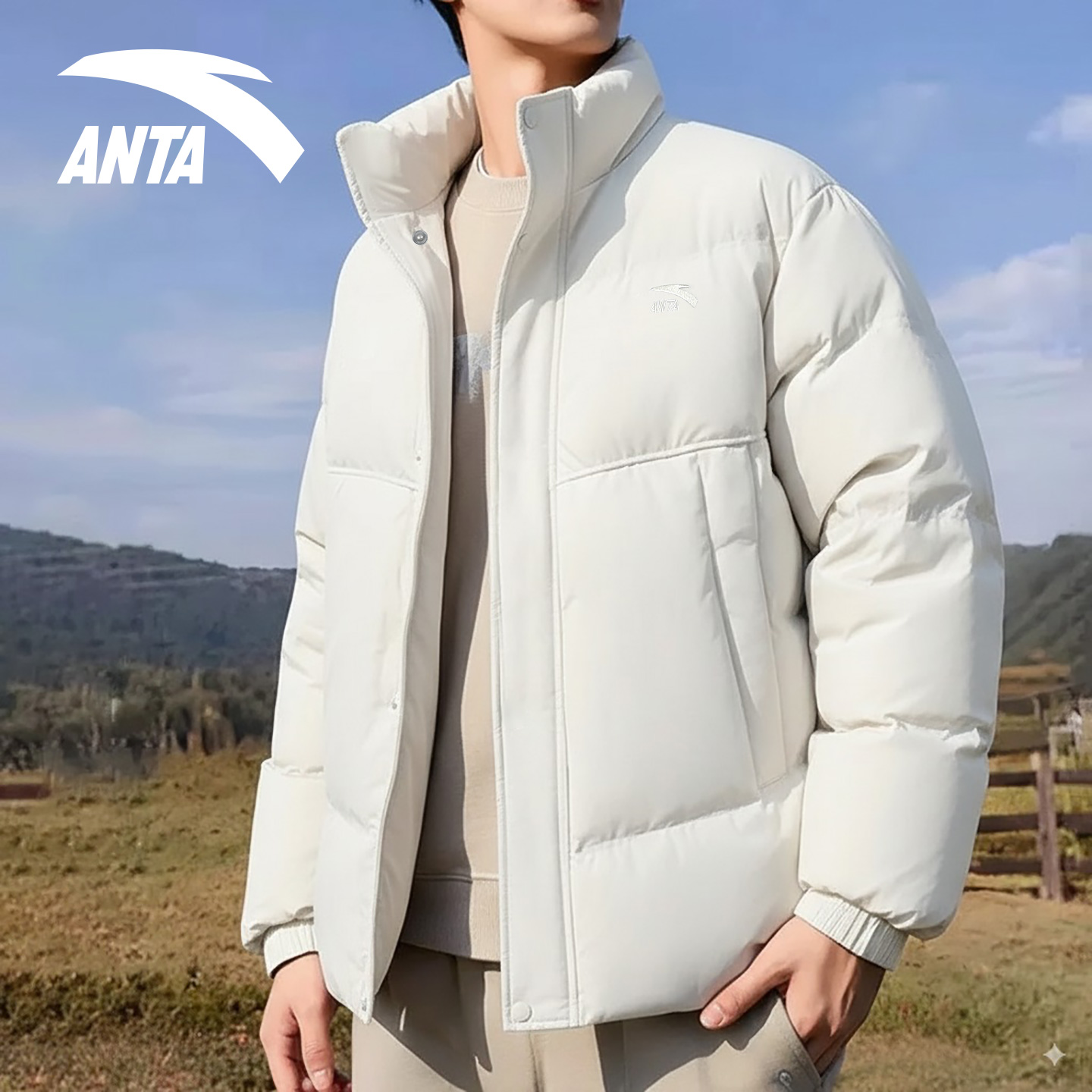 安踏棉服男冬季新款运动冬训保暖